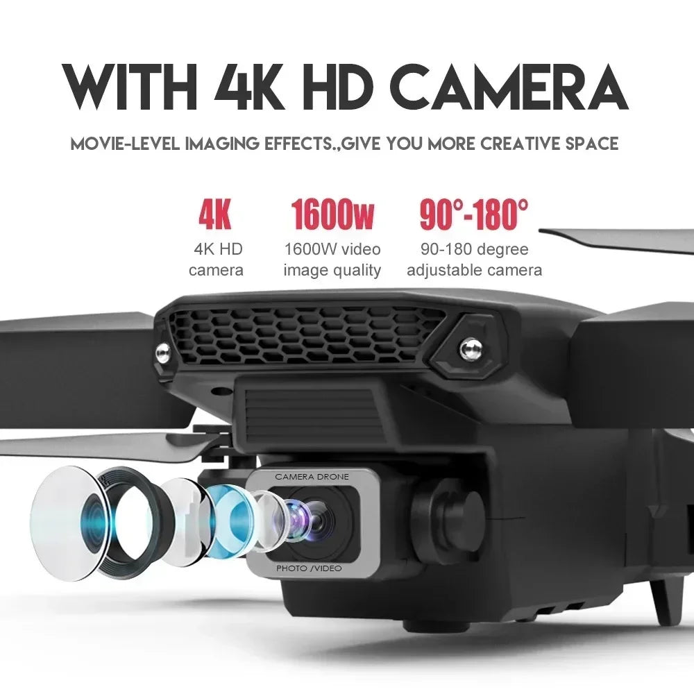 Drone 4K/1080P/  Double camera HD Camera/Pliable Hélicoptère WIFI FPV