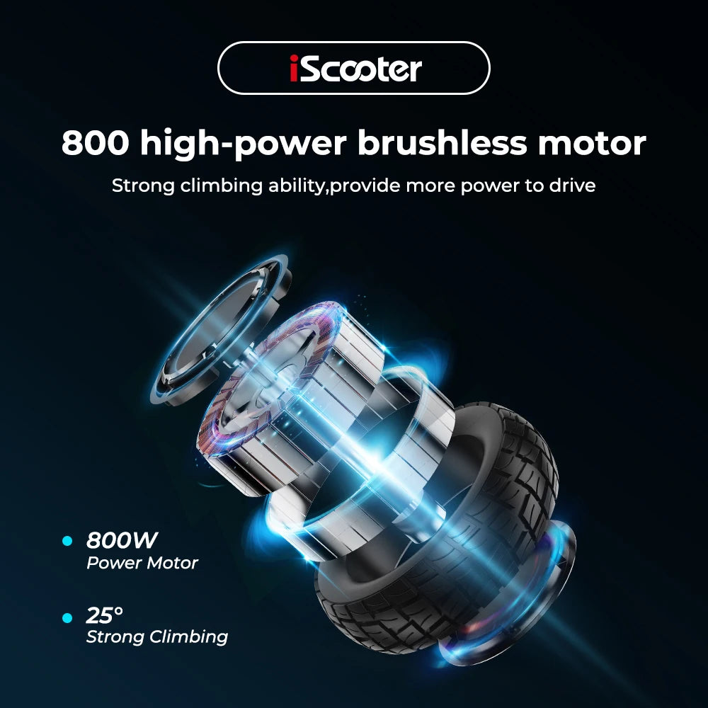 iScooter IX3/IX4 Trottinette électrique 800W/Pneus10''/40-45km/h